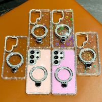 Support Béquille Strass, Coque de Téléphone de Luxe Ornée de Strass pour Samsung S26 Ultra et S25 Plus, A17/A56 - Vente Transfrontalière