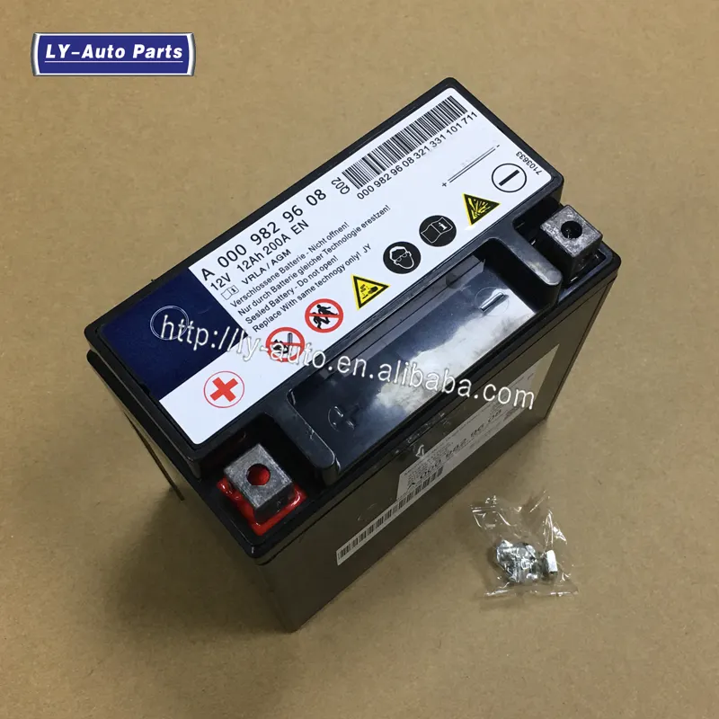 Wholesale Accessories Auxiliary Reserve Battery 12V 12Ah 200A For Mercedes-Benz A0009829608 0009829608