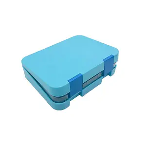 Shenzhen factory low moq contenitori per alimenti a tenuta stagna 4 scomparti bambini tiffin bento lunch box food grade