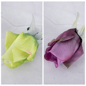 ดอกกุหลาบประดิษฐ์ CallaFloral สีเขียวอมม่วงอ่อน ทำด้วยมือ สำหรับตกแต่งงานแต่งงาน ฉากหลังถ่ายภาพ - Product Image 3