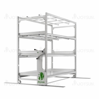 Système hydroponique Lit multicouche Support de culture vertical Support de culture vertical mobile d'intérieur avec piste