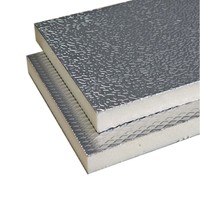Panneaux de conduits pré-isolés en PU, conduits en polyuréthane, feuille d'aluminium, isolation pour climatisation 150-200 microns, panneau de conduit en mousse d'air.