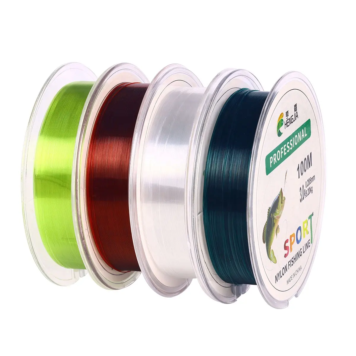 100 m superstarke japanische Monofilament-Nylon-Angelnseile 4 2 36 5 lb Führungslinie Fliegende Angelnseile