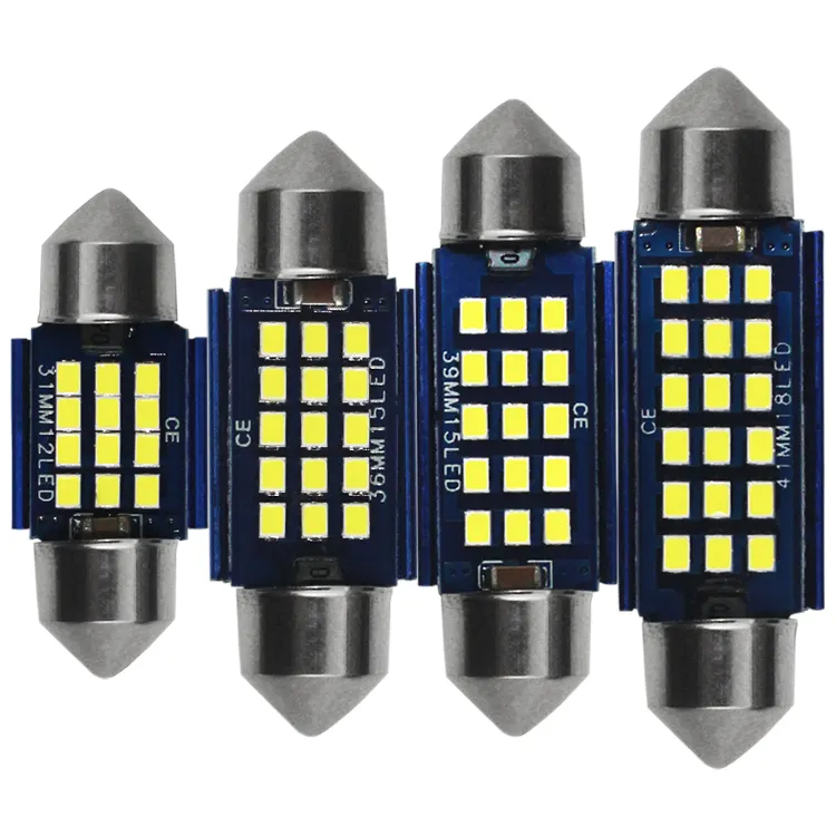 完璧なLED FT 2016 c5w 12 smd luz LEDパラ自動電球Canbusドーム読書灯は31mmLED花飾り電球を導きました