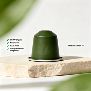 Machine à café tout-en-un, capsules de matcha |   Compatible avec les machines Nespresso Vertuo et K-Cup – Mélange de saveurs personnalisées et emballages – OEM - Product Image 1
