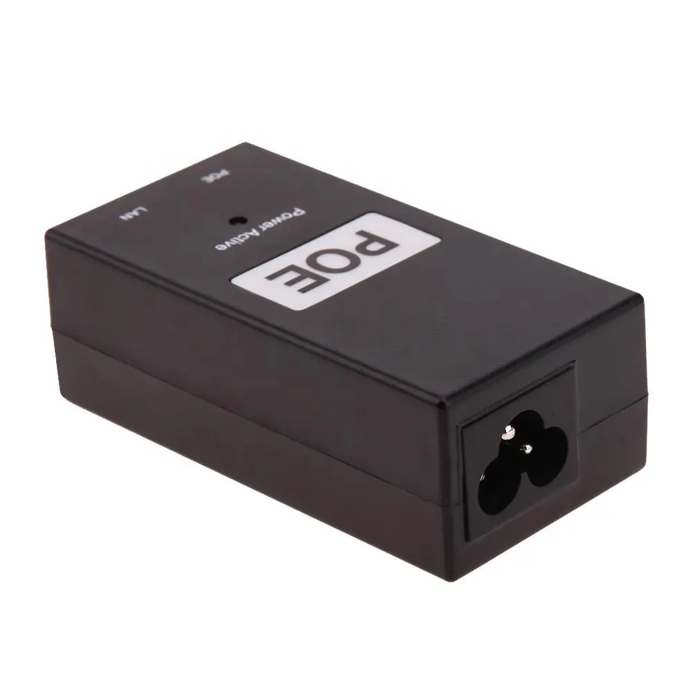 EU Plug POE Injector Power Supply Over Ethernet Adapter POE Device DC 48V 0.5A input AC100-240V 50-60HZ for wireless AP Hotspot