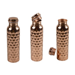 100% Đồng Kim Loại Sáng Bóng Đánh Bóng Hoàn Thiện Chai Nước Bằng Đồng Tốt Nhất Cho Cắm Trại Ngoài Trời Đi Du Lịch Chai Nước Uống - Product Image 6