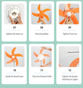 Ventilateur sur Pied Rechargeable Solaire 3-en-1 avec Lampe, Meilleure Vente - Product Image 4