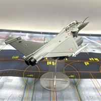 Modèle d'avion de chasse biplace Rafale de type B de l'Armée de l'Air indienne à l'échelle 1:72 - Modèle d'avion en métal moulé sous pression