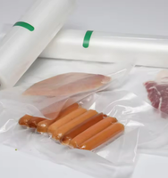 Rouleau d'emballage alimentaire sous vide en nylon gaufré, rouleau de scellage sous vide gaufré pour riz, viande, sacs barrière