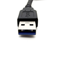 Câble d'extension USB 3.0 double port mâle-femelle à montage sur panneau pour synchronisation de données pour ordinateur de voiture