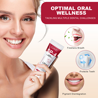 Vente en Gros Marque Blanche Dentifrice Ultra Blancheur SP-4 Saveur Menthe Sans Fluorure 120g avec 4 Probiotiques pour le Blanchiment des Dents
