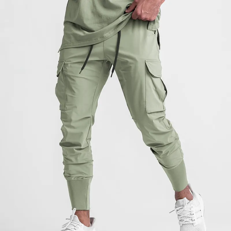 Men's casual Straight Men's knitted Multi-pocket Designer Cargo Pants Trousers