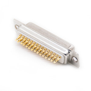 Connecteur D-sub <span class=keywords><strong>HD44</strong></span> haute densité 44 broches, pas de 2,29 mm, borne usinée, pour PCB, à angle droit, avec coupelle à souder, prise robuste - Product Image 2