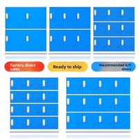 Casiers métalliques mobiles pour élèves de maternelle avec mot de passe, 12 portes, armoires de rangement magnétiques, serrures colorées interchangeables