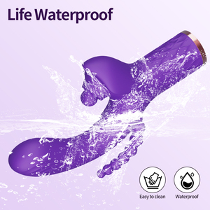 Gelance3 In1 vibratore coniglio 10 velocità per le donne succhiano il clitoride e stimolatore G-Spot con tappo <span class=keywords><strong>anale</strong></span> e succhiatore per capezzoli - Product Image 4