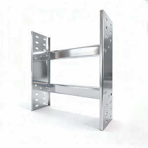 Plateau porte-câbles robuste en <span class=keywords><strong>acier</strong></span> galvanisé à chaud de haute qualité, type échelle, pour câbles industriels de construction – Vente directe usine - Product Image 2