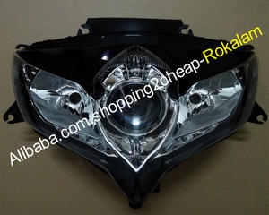 Conjunto de Faros delanteros para motocicleta Suzuki <span class=keywords><strong>K8</strong></span>, <span class=keywords><strong>GSX</strong></span>-<span class=keywords><strong>R600</strong></span>, 08, 09, 10 <span class=keywords><strong>GSX</strong></span>-R750, 2008, 2009, 2010, GSXR600, GSXR750, con lente transparente - Product Image 1