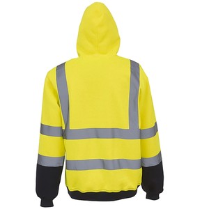 Maglione Pullover largo <span class=keywords><strong>a</strong></span> <span class=keywords><strong>righe</strong></span> ad alta visibilità da <span class=keywords><strong>uomo</strong></span> <span class=keywords><strong>felpa</strong></span> con cappuccio top Streetwear <span class=keywords><strong>felpa</strong></span> con cappuccio con nastro riflettente - Product Image 4
