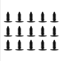 Clips de fixation en nylon noirs en forme d'arbre, rivets en plastique multi-dentelés à expansion, pour revêtement de toit et panneaux intérieurs universels