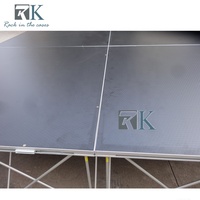 Plateforme de scène modulaire robuste 4ft*4ft en bois, scène simple