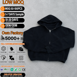 Sudadera con Capucha de Alta Calidad, Estilo Urbano, con Cierre y Diseño de Logotipo Personalizado para Hombre - Product Image 1