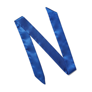 Écharpe en soie beige <span class=keywords><strong>de</strong></span> luxe à imprimé chaîne pour femmes, idéale pour le bureau et comme cravate professionnelle pour hôtesse <span class=keywords><strong>de</strong></span> <span class=keywords><strong>l</strong></span>'<span class=keywords><strong>air</strong></span> - Product Image 3