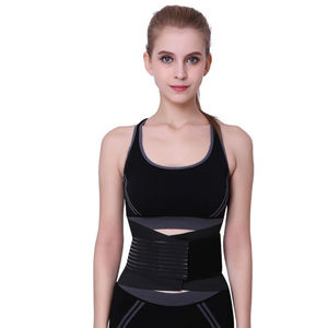 <span class=keywords><strong>Ceinture</strong></span> de soutien lombaire élastique respirante en Spandex et Nylon pour l'haltérophilie, les squats profonds et les soulevés de terre - Fine et flexible - Product Image 4