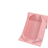 Caja de Regalo de Cartón Plegable con Diseño de Avión Rosa, Personalizada y de Lujo, para Lencería, con Relieve, Forro de Esponja, Ecológica y Reciclable