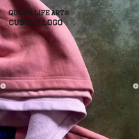 Sweat à capuche unisexe Verdant Strokes personnalisé avec fermeture éclair, double ou triple couche, en coton épais 300g, molleton bouclette français, coupe oversize pour homme