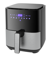 Friteuse à air en acier inoxydable pour une cuisson saine, 4,1-5 L, grande capacité, friteuse à air intelligente autonome pour hôtel