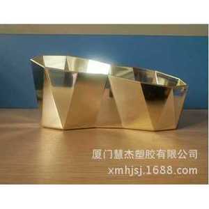 Cosmetic Storage <b>Box</b> Gold 21x10.5x10cm Plastic <b>Makeup</b> Organizer Gift Packaging - Product Image 4