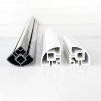 Accessoires de fenêtre d'angle en PVC flexibles et efficaces, panneaux de clôture composites, profilés de meubles en plastique extrudé PE durables
