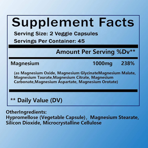 Offre Spéciale : Complexe de Magnésium 12-en-1 en Capsules – Glycinate, Citrate, Malate, Taurate de Magnésium Chélaté – Supplément pour le Soutien Énergétique - Product Image 6