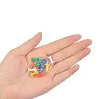 100 épingles à tête ronde flexibles et compactes en acier inoxydable coloré de 2,3 cm