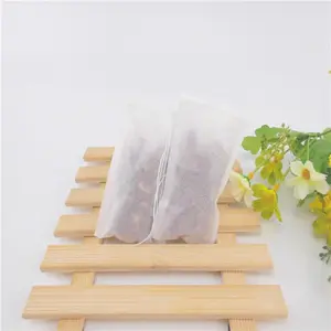 Bolsa de té vacía de papel de filtro redondo respetuoso con el medio ambiente biodegradable de 7,5 cm de diámetro para embalaje