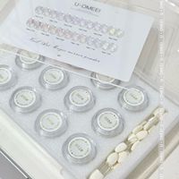 UOMEEI Poudre Magique Effet Miroir 12 Couleurs, Poudre Chrome Irisée Aurore Caméléon pour Ongles, Kit de Pigments Métalliques pour Nail Art