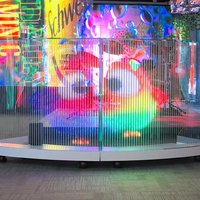 Panneau d'écran LED transparent RGX pour vitrine de magasin, signalisation numérique et promotion de marque