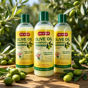 Champú hidratante con proteínas de aceite de oliva al por mayor, limpieza profunda para cabello seco y dañado, crea tu propia etiqueta personalizada - Product Image 3