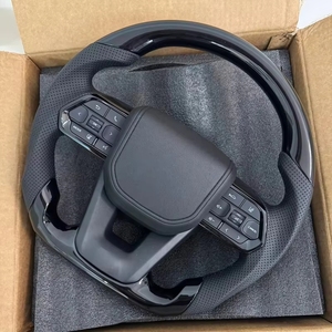 Volante Deportivo de Fibra de Carbono y Cuero para Hilux Land Cruiser GR Previa (<span class=keywords><strong>F122</strong></span>) con Agarre de 40 mm - Product Image 4