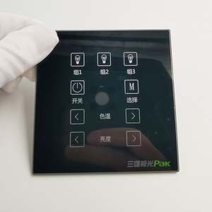 2320 Gorilla Glass SWITCH PANEL IK08ทนต่อแรงกระแทก86 Touch Switch ฝาครอบแก้วสำหรับบ้านอัจฉริยะติดตั้งเร็วเทป3 M - Product Image 3