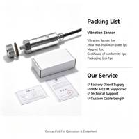 CE Triaxialer Vibrations- und Temperaturtransmitter 10-1,6kHz Sensor OEM 304L Edelstahl Industrieausrüstung Vorhersagefähig