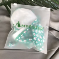 100% Kemasan Mudah Terurai Kantong Plastik Pakaian Renang, Kantong Plastik Ziplock PE Tshirt Bag Tas Polibag Ritsleting dengan Logo