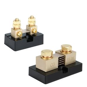CG Tipo de EE. UU. FL-15 5A 10A 20A 50A 75A 100A 200A 300A 500A 50mV 75mV 100mV de latón eléctrica corriente DC Shunt resistencia con Base - Product Image 1