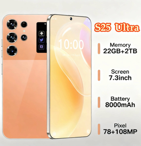 Bộ Nhớ Lớn 22 + 2TB Phổ Biến S25 Siêu 5G Điện Thoại Thông Minh Với 7.3-Inch HD Màn Hình Wifi Chơi Game <span class=keywords><strong>Android</strong></span> 15 8000 MAh Giá Rẻ Điện Thoại Di Động - Product Image 1