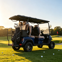 Buggy électrique robuste certifié CE JINWO 3-4 places, 72V 7000W, 30-90KM/H, châssis antidérapant pour plage, parc, voiturette de golf