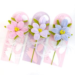 Tulipes artificielles torsadées faites à la main LUYI pour la décoration de la maison, cartes de vœux, Noël, Pâques, Saint-Valentin, vente en gros - Product Image 1