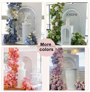 <span class=keywords><strong>NIKA</strong></span>-Arrangement floral pour mariage, bleu et blanc, fleur d'haleine et boule, rose, bleu et blanc - Product Image 5