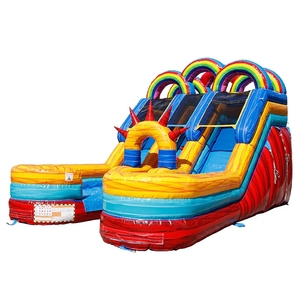 <span class=keywords><strong>Piscine</strong></span> double géante pour jardin avec toboggan aquatique gonflable à deux voies et <span class=keywords><strong>piscine</strong></span> pour enfants et adultes - Product Image 5