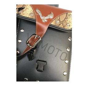 Pour Harley Sportster XL 883 XL1200 Honda Kawasaki Suzuki universel moto côté selle sac à outils bagages sacoches - Product Image 5